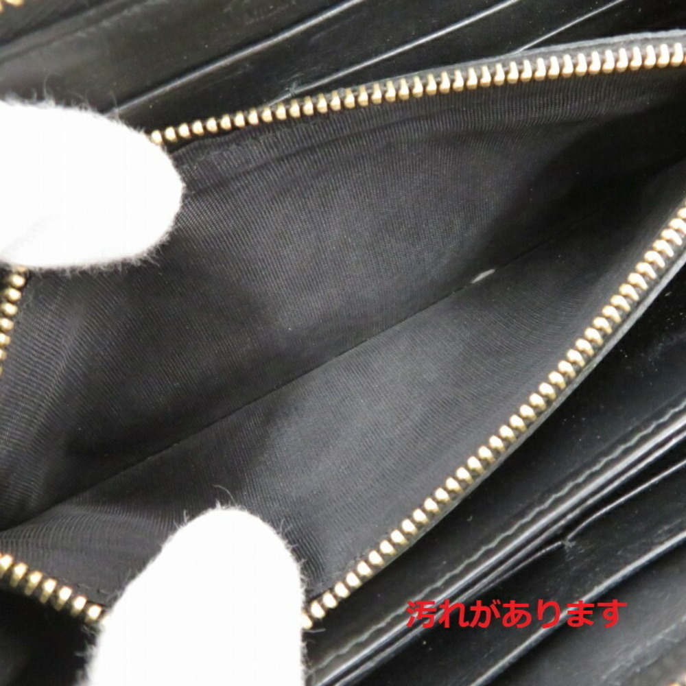 Prada Python Leather Round Wallet Zipper Long Bro… - image 7